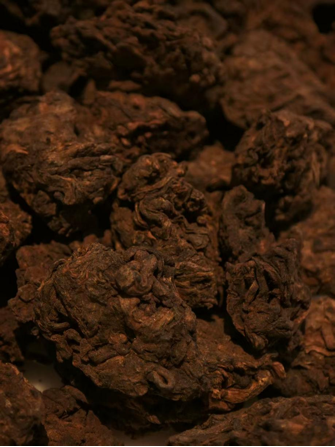 布朗山老茶头(熟普) 叶底